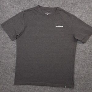 Birddogs T Shirt Mens XL Dark Gray Heather Logo Graphic Short Sleeve Crewneck